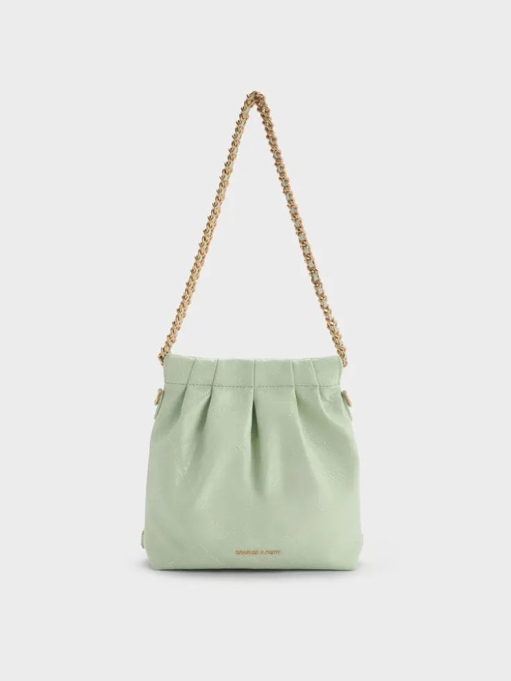 Duo Chain-Handle Two-Way Backpack