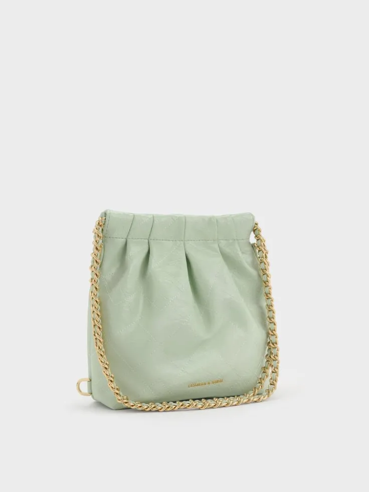 Duo Chain-Handle Two-Way Backpack