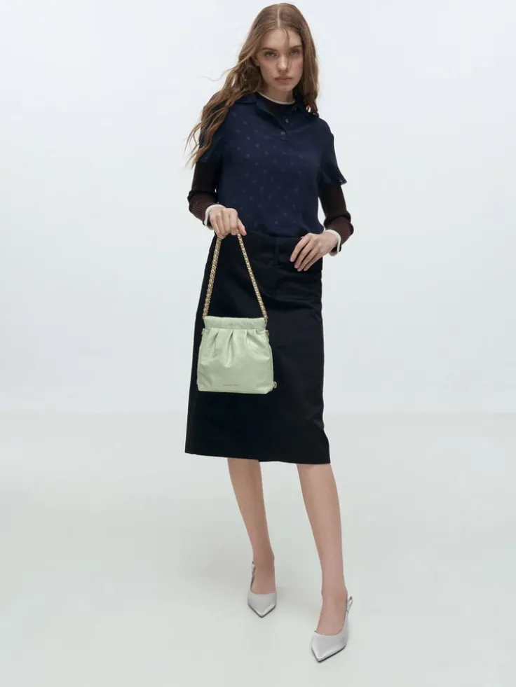 Duo Chain-Handle Two-Way Backpack