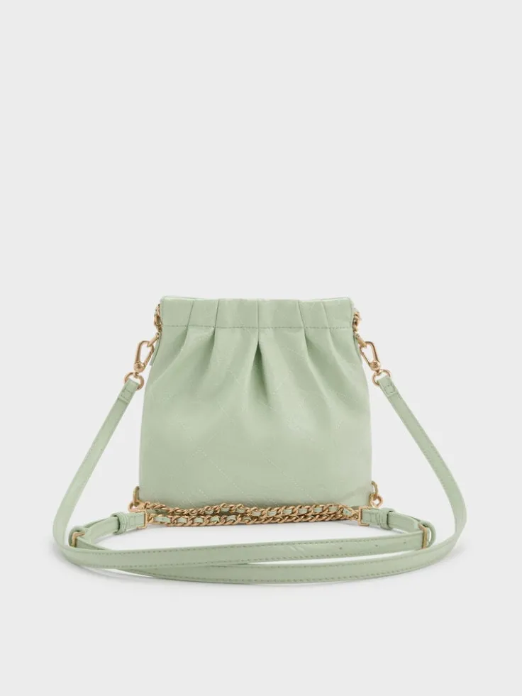 Duo Chain-Handle Two-Way Backpack