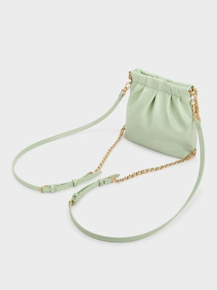 Duo Chain-Handle Two-Way Backpack