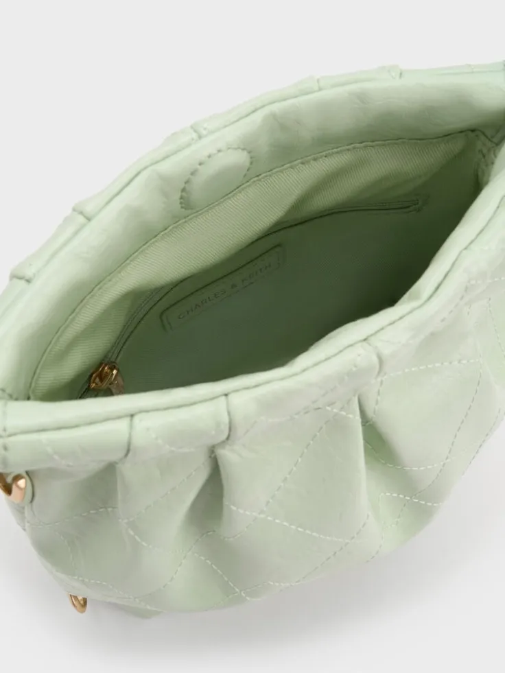 Duo Chain-Handle Two-Way Backpack