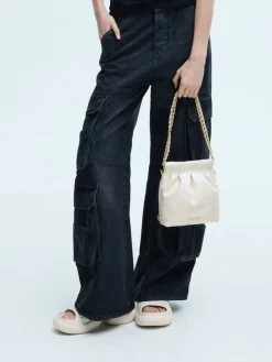 Duo Chain-Handle Two-Way Backpack