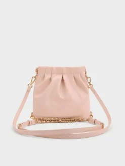 Duo Chain-Handle Two-Way Backpack