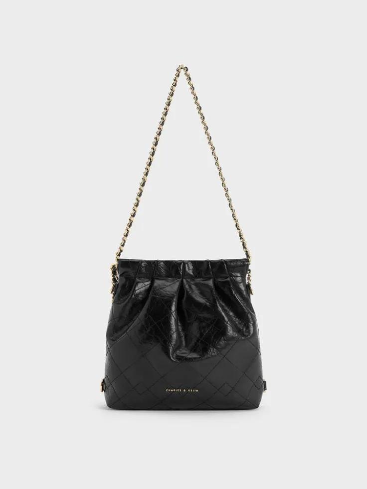 Duo Chain-Handle Two-Way Backpack
