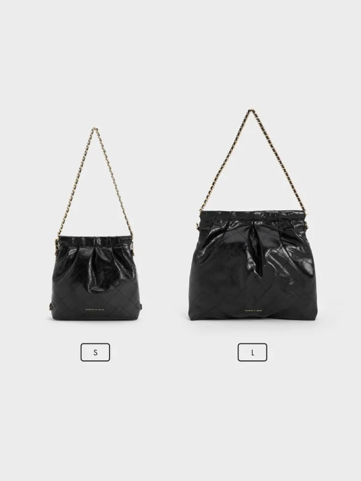 Duo Chain-Handle Two-Way Backpack