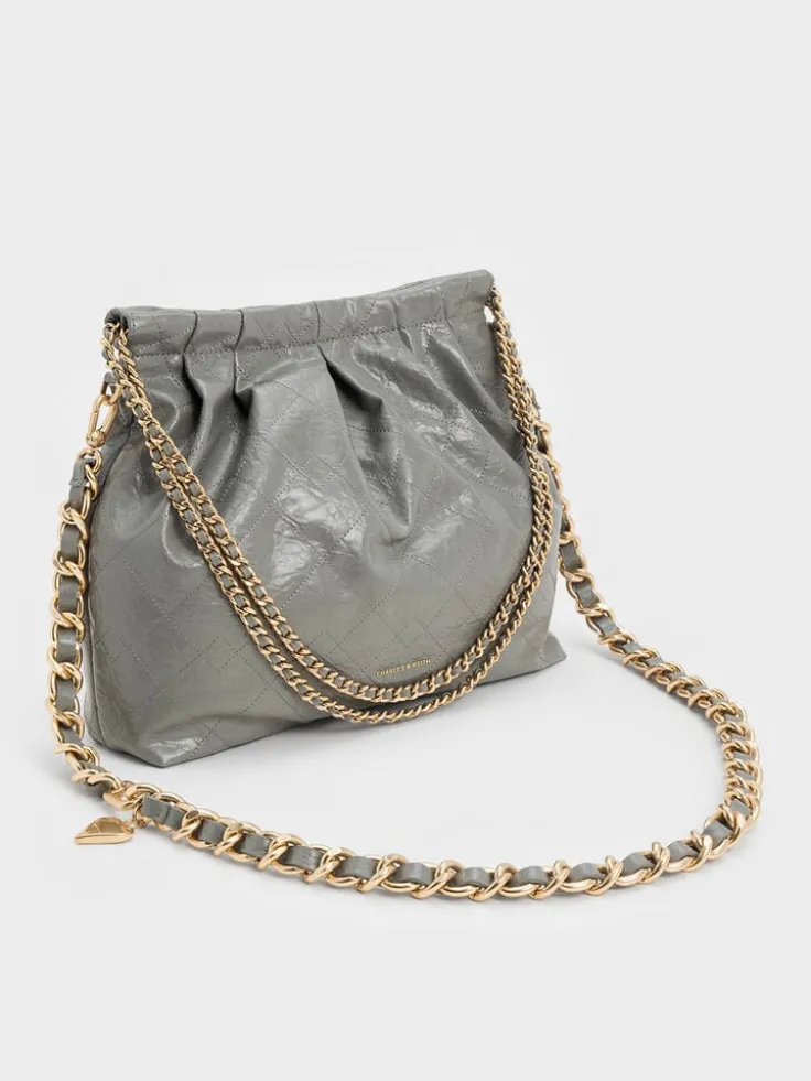 Duo Double Chain Hobo Bag