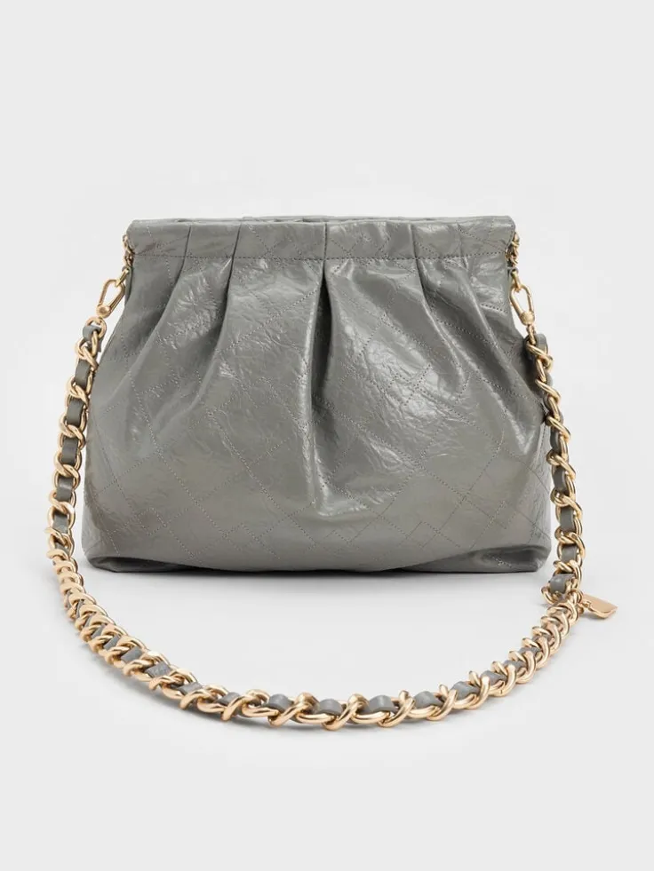 Duo Double Chain Hobo Bag