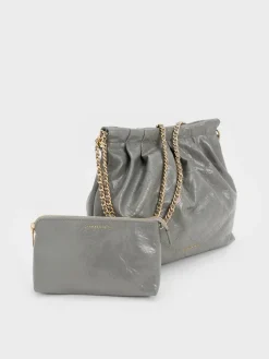 Duo Double Chain Hobo Bag