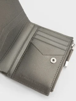 Duo Metallic Quilted Small Wallet
