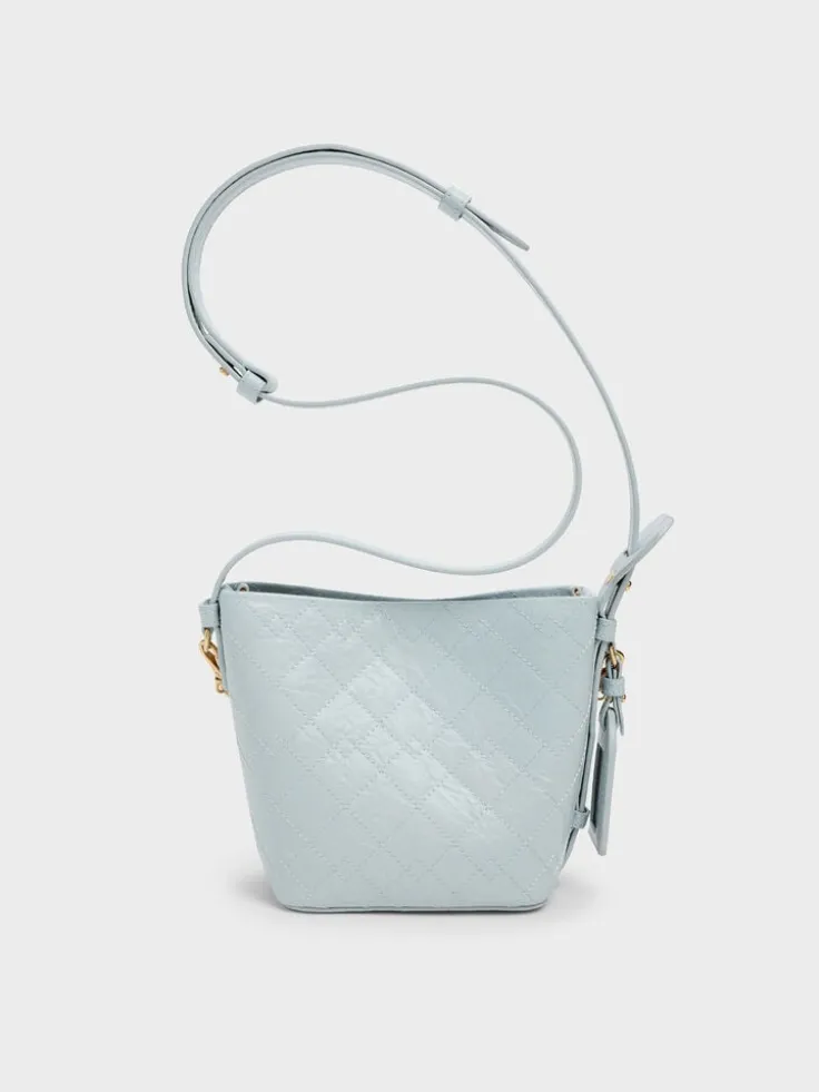 Duo Quilted Chain Bucket Bag