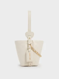 Duo Quilted Chain Bucket Bag