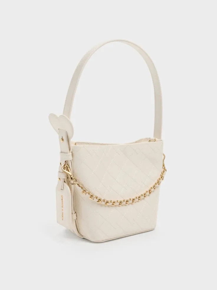 Duo Quilted Chain Bucket Bag