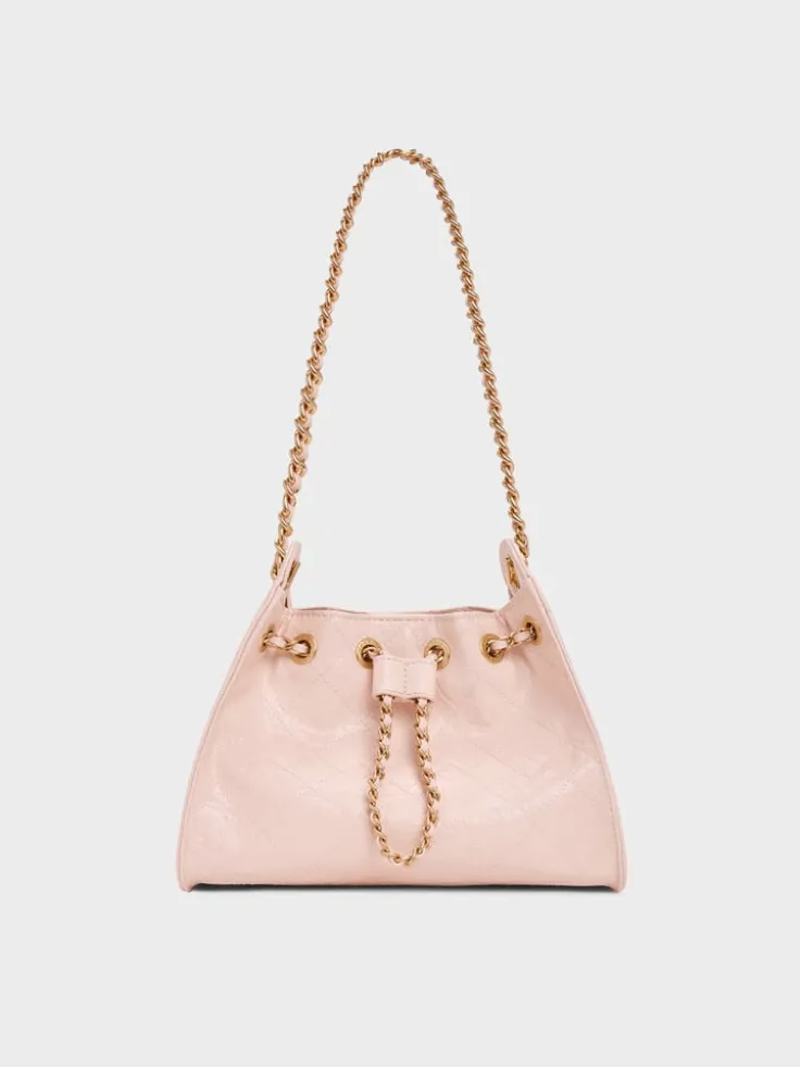 Duo Quilted Drawstring Bucket Bag