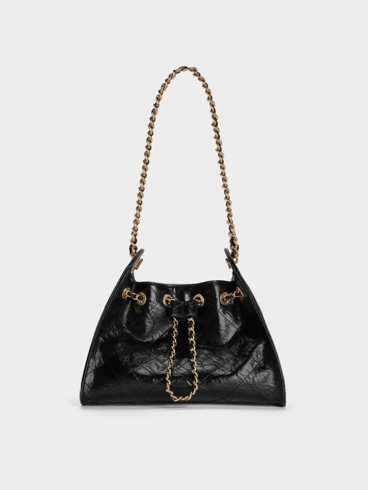 Duo Quilted Drawstring Bucket Bag