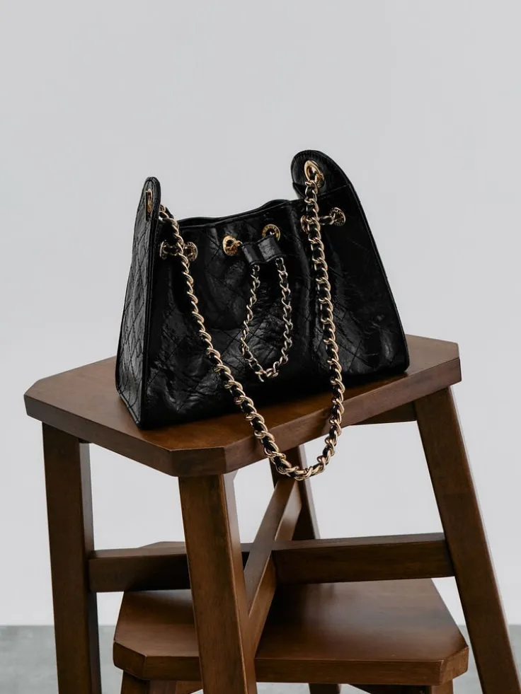 Duo Quilted Drawstring Bucket Bag