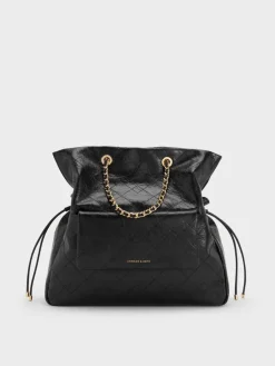 Duo Quilted Drawstring Two-Way Backpack