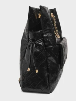 Duo Quilted Drawstring Two-Way Backpack
