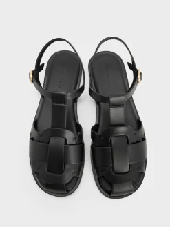 Easley T-Bar Caged Sandals