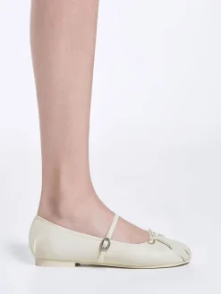 Emiko Bow Mary Jane Flats