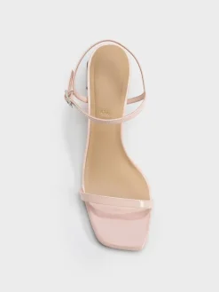 Emmaline Patent Leather Crystal Sandals