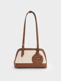 Enola Canvas Long-Handle Shoulder Bag