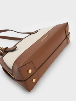 Enola Canvas Long-Handle Shoulder Bag