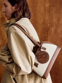 Enola Canvas Long-Handle Shoulder Bag