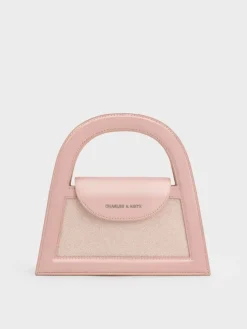 Este Glittered Top Handle Bag