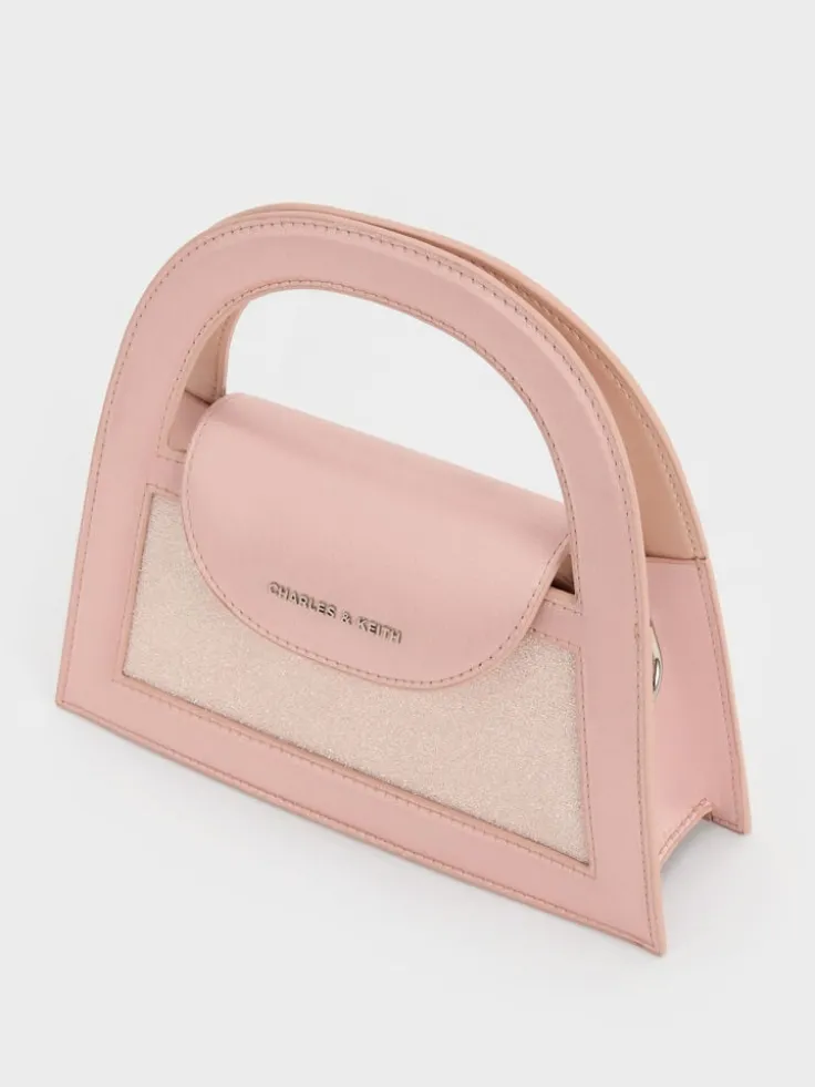 Este Glittered Top Handle Bag