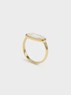 Evangeline Clear Crystal Ring