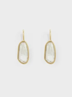 Evangeline Clear Crystal Drop Earrings