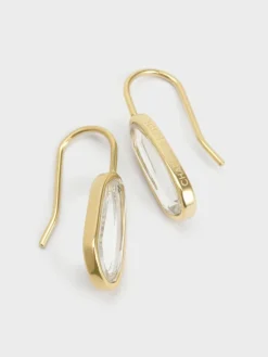 Evangeline Clear Crystal Drop Earrings