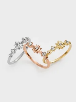 Everest Crystal Star Ring
