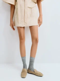Faux Suede Penny Loafers