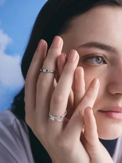 Felicity Flower-Crystal Crossover Ring