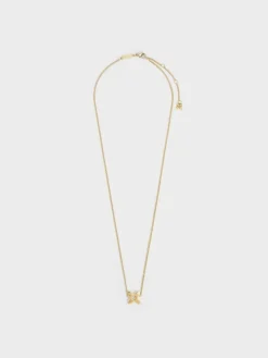 Felicity Flower-Motif Crystal Necklace