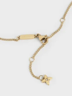 Felicity Flower-Motif Crystal Necklace