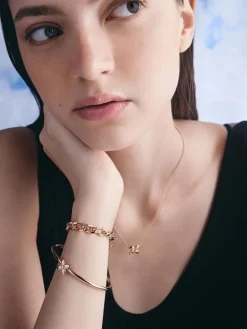 Felicity Flower-Motif Crystal Necklace