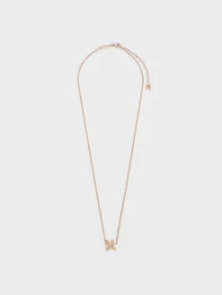 Felicity Flower-Motif Crystal Necklace
