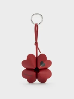 Four-Leaf Clover Heart Charm