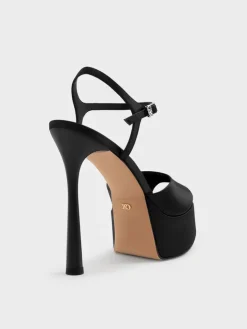 Francesca Peep-Toe Platform Heels