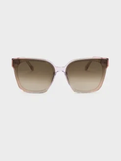 Freya Square Thick-Frame Sunglasses
