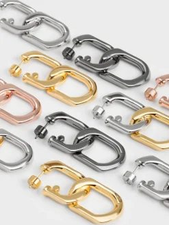 Gabine Chain-Link Drop Earrings