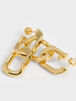 Gabine Chain-Link Drop Earrings