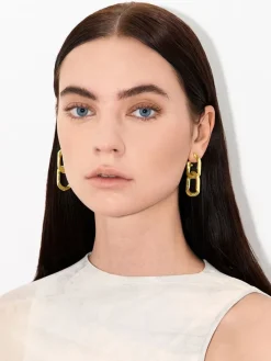 Gabine Chain-Link Drop Earrings