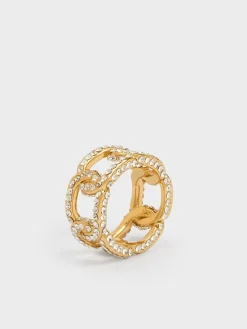 Gabine Crystal Interlinked Ring
