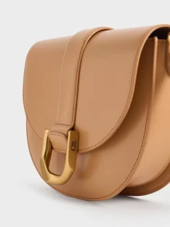 Gabine Leather Saddle Bag