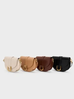 Gabine Leather Saddle Bag