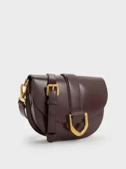 Gabine Leather Saddle Bag